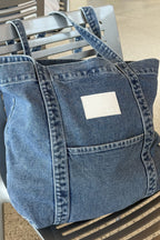 EVERYDAY TOTE BAG (MEDIUM BLUE)