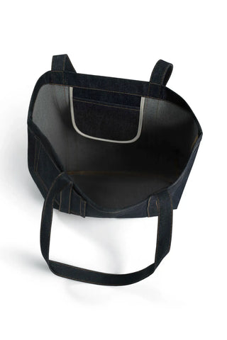 Black leather seat cover with straps on a white background